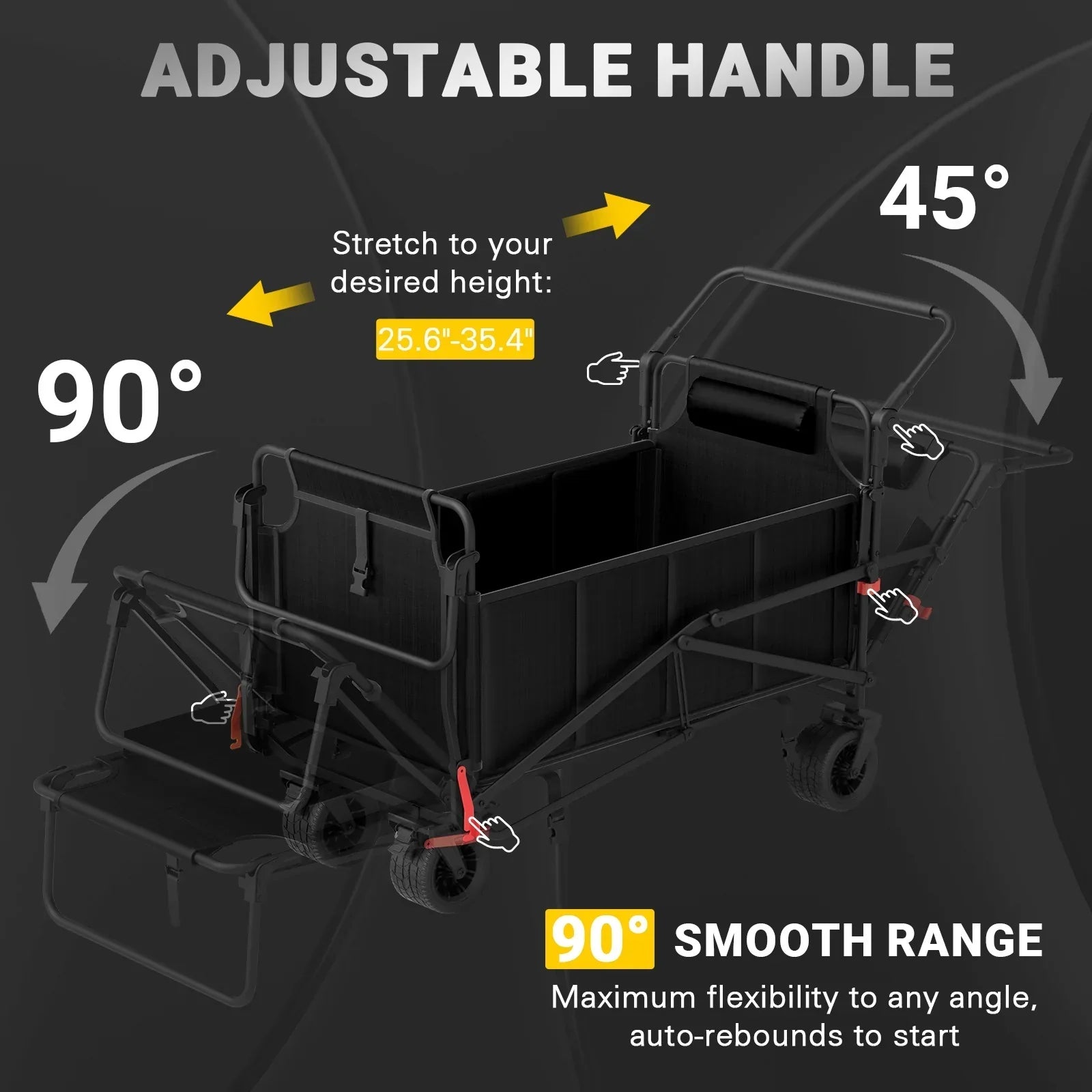 2-in-1 Multifunctional Folding Wagon Recliner