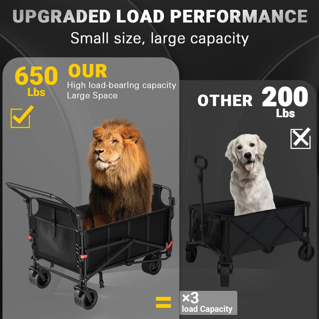 2-in-1 Multifunctional Folding Wagon Recliner