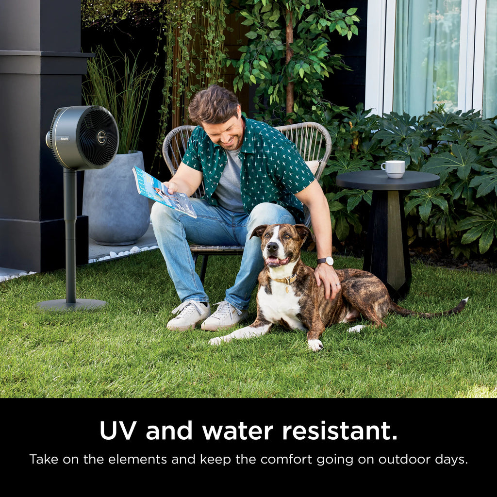 2-in-1 Cordless Misting Fan - Indoor & outdoor oscillating fan, pedestal & tabletop, corded & cordless portable fan with outdoor InstaCool mi