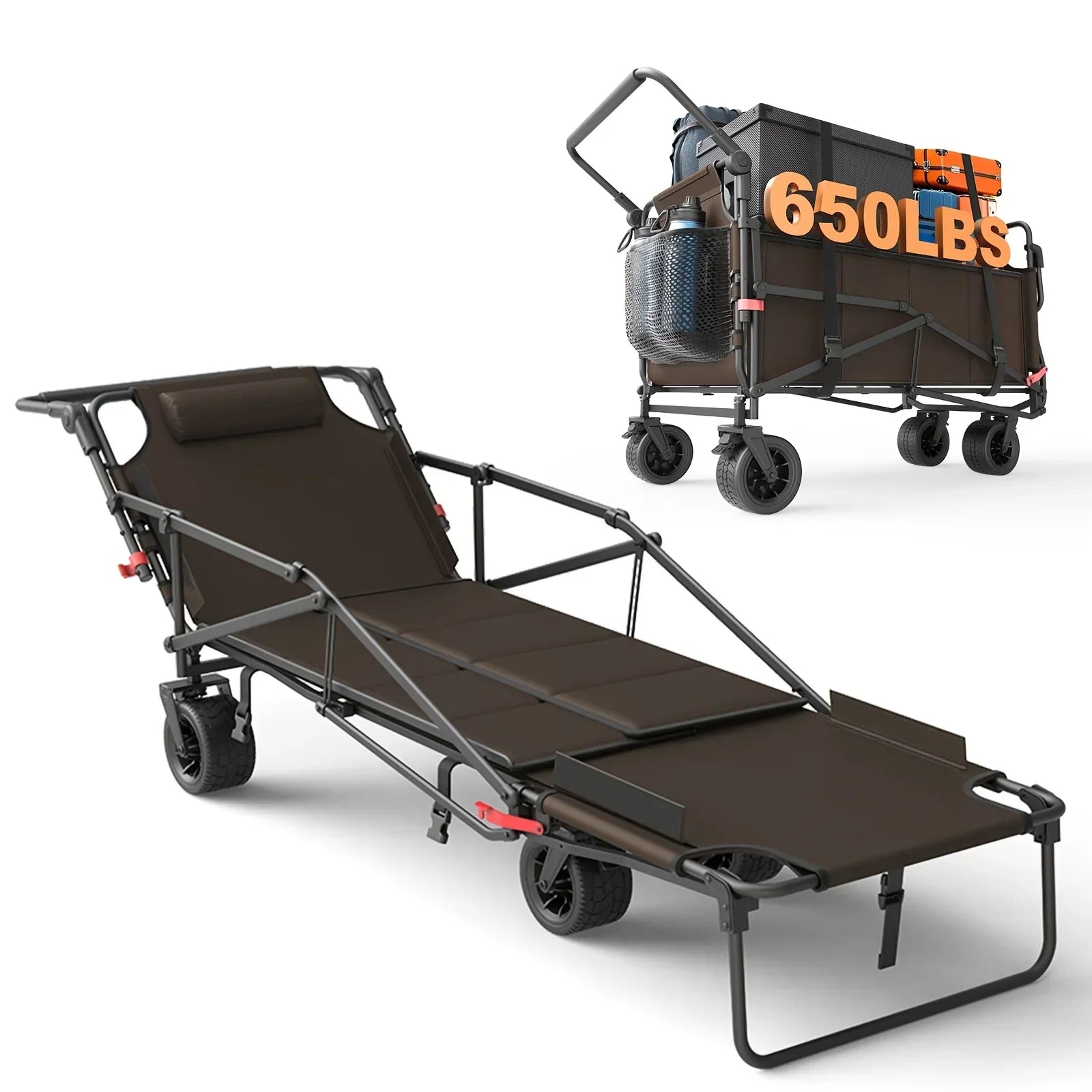 2-in-1 Multifunctional Folding Wagon Recliner