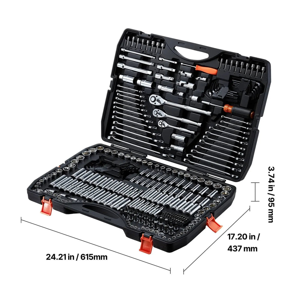 Professional 308-Piece Tool Set – SAE/Metric, CRV Steel, Portable Case