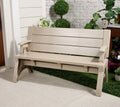 2-in-1 Convertible Outdoor Bench & Table for Patio, Garden & Porch