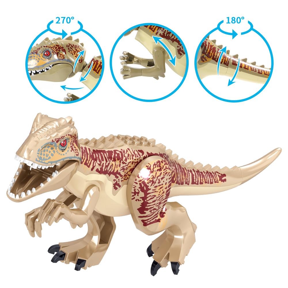 Mesiondy Prehistoric Apex Predator Expedition Building Set – 546 PCS Premium Brick System | Dino Transport Truck, Watchtower & Dinosaur Figures